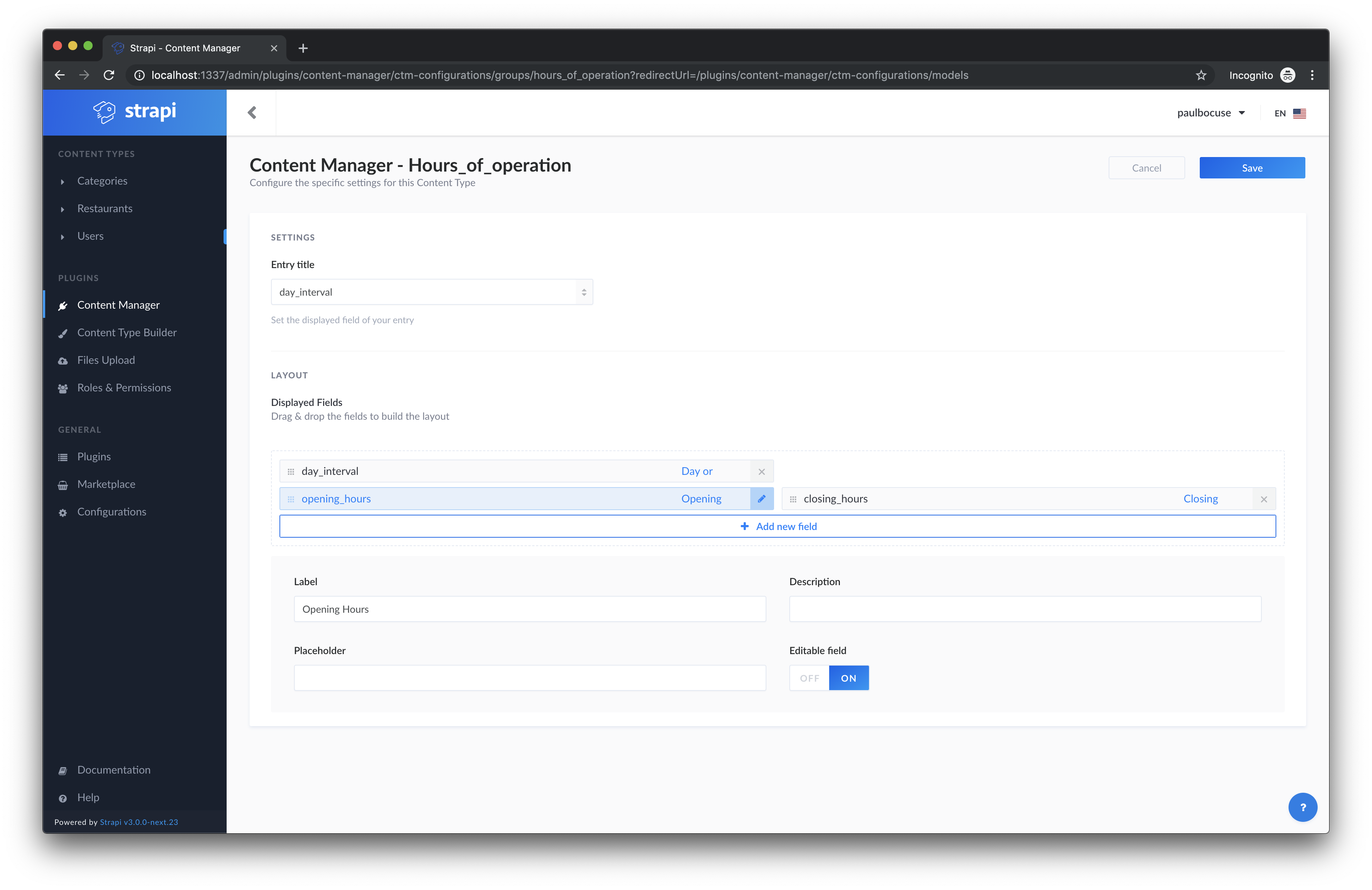 Content Manager Hoursofoperation Day Opening Hours Content Manager Hoursofoperation Opening Hours