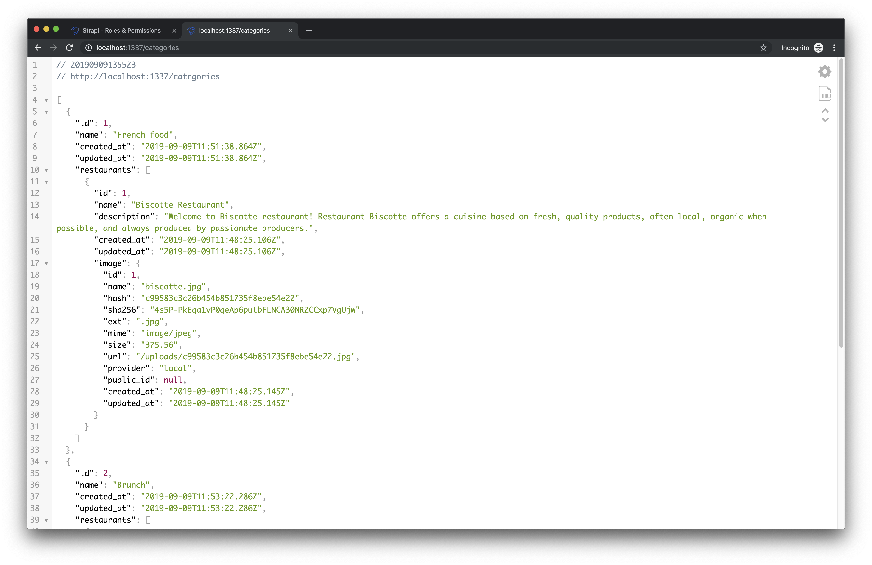 Category Api